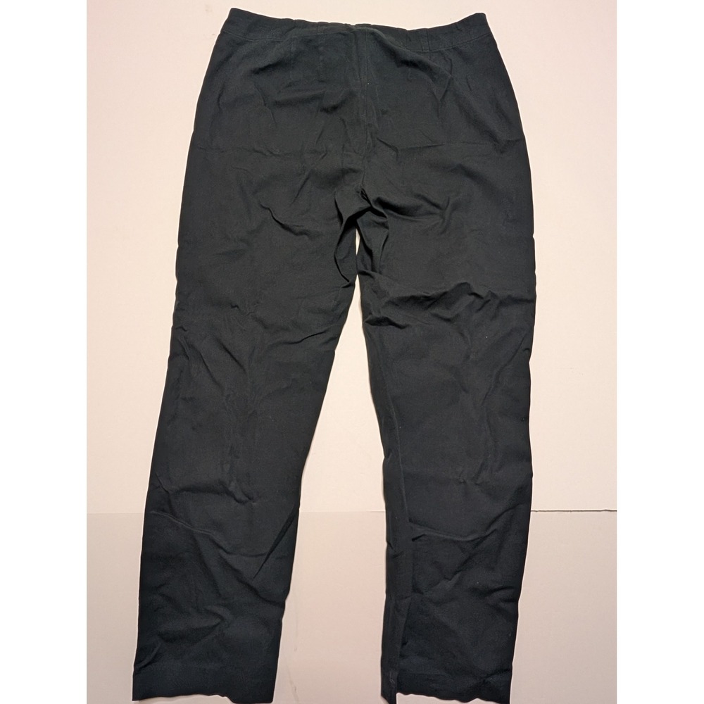 J. Jill Womens Black Straight Leg Chino Pants Size 8 Cotton Blend Trousers - Picture 4 of 4